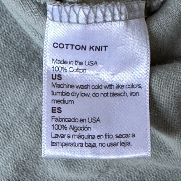 Freenote Cloth Medium Sage 9oz Long Sleeve T-Shirt - Picture 4 of 5